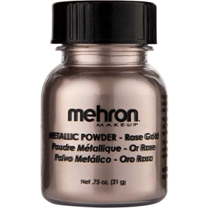 Металева пудра-порошок Mehron Metallic Powder Rose Gold 21 г (129-RS) (764294529127)