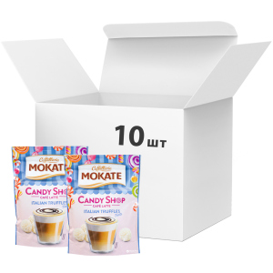 Упаковка растворимого кофейного напитка Мokate Candy Shop Latte Italian Truffles 10 шт по 110 г (26.073) (5900649068056) лучшая модель в Одессе