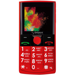 Мобільний телефон Sigma mobile Comfort 50 Solo Red ТОП в Одесі