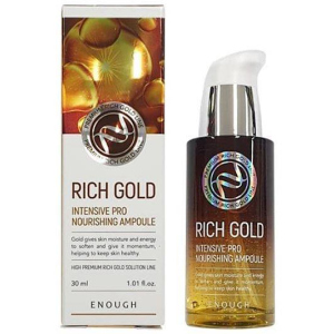 Відновлююча сироватка Enough Rich Gold Intensive Pro Nourishing Ampoule з компонентами золота 30 мл (8809438485012/8809438485029) ТОП в Одесі