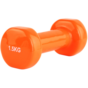 Гантель виниловая Stein 1.5 кг Оранжевая (LKDB-504A-1.5)