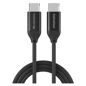 Кабель Promate ThunderLink-C20+ USB Type-C/USB Type-C 100W PD 1.5 м Black (thunderlink-c20+.black) лучшая модель в Одессе