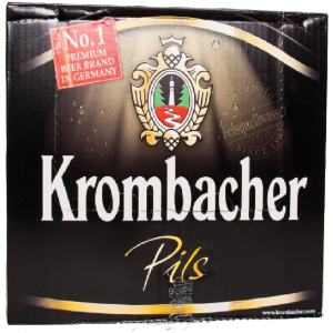 Упаковка пива Krombacher Pils світле фільтроване 4.8% 0.33 л х 24 шт(4008287058161) в Одесі