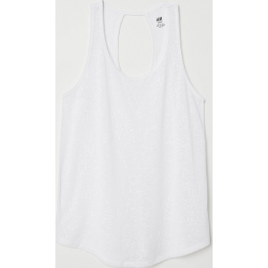 Майка спортивна H&amp;M Sport 0625316-8 XS Біла (2000001477076) краща модель в Одесі