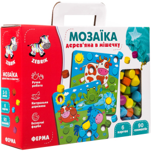 Мозаїка Vladi Toys дерев'яна Ферма (ZB2002-01) (4820195057162)