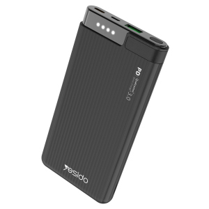 Внешний аккумулятор Power Bank Yesido, 10000 mAh, Black (YP13-black) лучшая модель в Одессе