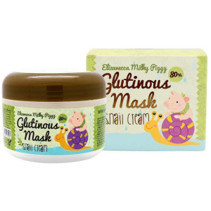 Крем-маска ночная с муцином улитки Elizavecca Milky Piggy Glutinous Mask 80% Snail Cream 100 мл (8809418750130) рейтинг