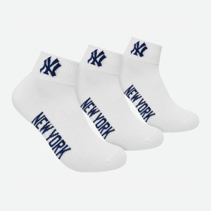 Носки New York Yankees 3 pk Quarter 15100003-1001 39-42 р 3 пары Белые (8718984009170) лучшая модель в Одессе