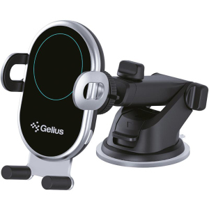 Автодержатель для телефона с беспроводной зарядкой Gelius Pro Wally 3 Automatic WC-002 10W Black (2099900827983) в Одессе