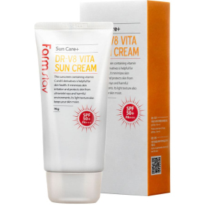 Крем солнцезащитный FarmStay DR-V8 Vita Sun Cream SPF 50 + PA + + + витаминизированный 70 г (8809297386796/8809426958047)