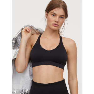 Спортивный топ H&M Sport 0757303-0 M Черный (2000001747506) в Одессе