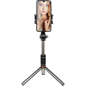 Трипод Dispho WS-18002 Selfie Stick Tripod Bluetooth Black ТОП в Одесі