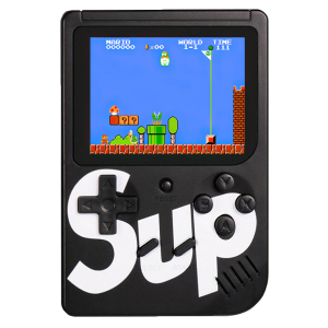 Портативна ігрова ретро приставка Sup 400 Game Box 8bit Black краща модель в Одесі