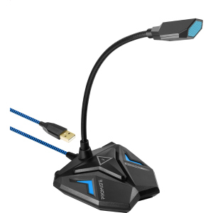 Мікрофон Promate Streamer LED, USB Blue (streamer.blue) в Одесі