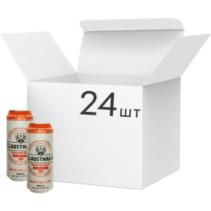 Упаковка пива Clausthaler Grapefruit светлое фильтрованное безалкогольное 0.25% 0.5 л х 24 шт (4053400208312) надежный