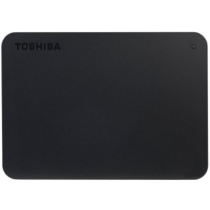 Зовнішній накопичувач HDD 2.5" USB 2.0TB Toshiba Canvio Basics Black + USB-C адаптер (HDTB420EK3ABH)