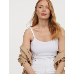 Майка для мам, що годують H&amp;M Mama Conscious 0534164-9 XL Біла (2000001787199) ТОП в Одесі