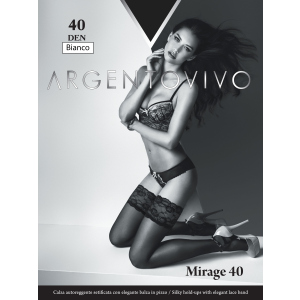 Панчохи Argentovivo Mirage 40 Den 3/4 р. Bianco (8051403068731) краща модель в Одесі