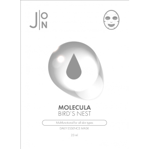 Тканинна маска для обличчя J:ON Ластівчине Гніздо Molecula Bird's Nest Daily Essence Mask 10шт x 23 мл (8809175177577) в Одесі