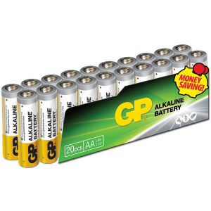 Батарейки GP SUPER ALKALINE 1.5 В 15AEPL-2VS20, LR6, AA 20 шт (4891199147470) ТОП в Одесі