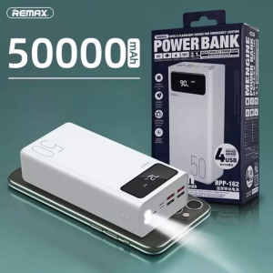 Павербанк Remax Power Bank 50000mAh|4USB/Type-C/Lightning, 2.1A|для iPhone, Android, Xiaomi, Samsung, Huawei в Одесі