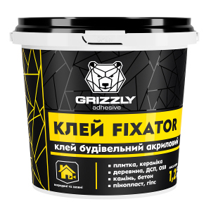 Клей будівельний акриловий Grizzly FIXATOR 12 кг (4823048028463) в Одесі