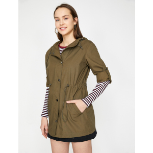 Парку Koton 9YAL08038IW-801 36 Khaki (8681975170893) краща модель в Одесі