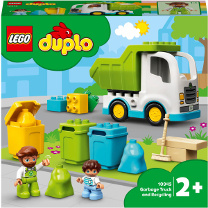 Конструктор LEGO DUPLO Мусоровоз и контейнеры для раздельного сбора мусора 19 деталей (10945) в Одессе