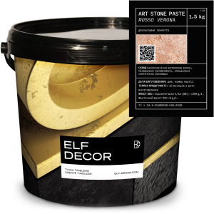 Декоративна штукатурка Elf Decor Art Stone Paste 1.5 кг Rosso Verona (mbaPasRos_1.5) в Одесі