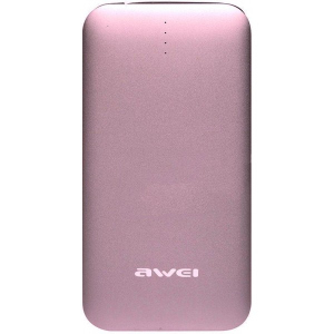 Портативна батарея 8000 mAh AWEI P20K Power Bank Rose Gold краща модель в Одесі