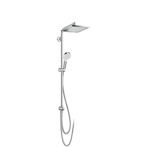 Душова система Hansgrohe Crometta E Showerpipe 240 1jet EcoSmart Reno Хром краща модель в Одесі