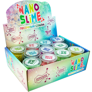 Упаковка піскових слаймів Nano slime 12 шт х 150 г (71834) (4820220561480) краща модель в Одесі