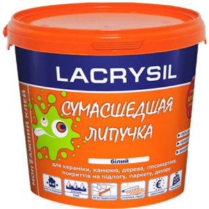 Клей монтажний акриловий Lacrysil Божевільна липучка 12 кг Білий (Е28000)