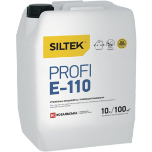 Грунтовка Siltek, що зміцнює Е-110 Profi 10 кг (Е9793) краща модель в Одесі