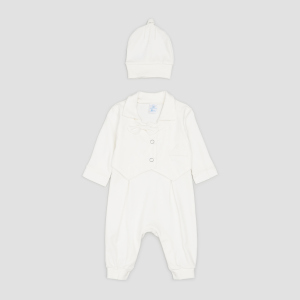 Людина + шапочка Baby Veres Gentleman milk 110-2.12-3 56 см Молочний (ROZ6400046644)