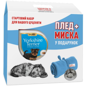 Сухий повнораційний корм Royal Canin Yorkshire Terrier Puppy для цуценят породи йоркширський тер'єр від 2 до 10 місяців 1.5 кг + плед та миска в подарунок (11_11106) в Одесі