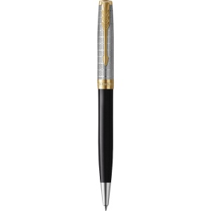 Ручка кулькова Parker Sonnet 17 Metal & Black Lacquer (68132) ТОП в Одесі