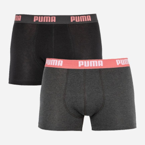 хорошая модель Набор трусов Puma Basic Boxer 2P 521015001-001 2 шт S Черный с темно-серым (8718824806600)