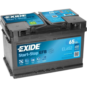 Автомобільний акумулятор Exide Start-Stop EFB 65 А·год Єв (-/+) Euro (650EN) (EL652) ТОП в Одесі