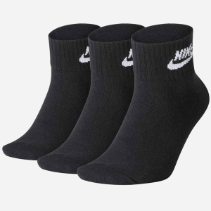 Набір шкарпеток Nike U Nk NSW Evry Essential Ankle 3Pr SK0110-010 XL (46-50) 3 пари Чорний (193145890541) в Одесі