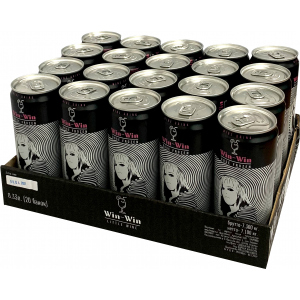 Упаковка слабоалкогольного винного ігристого напою Win-Win Розе Фрозен 0.33 л х 20 шт 5.5-6% (4820236721045) в Одесі