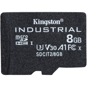 Kingston microSDHC 8GBSP Industrial Class 10 UHS-I V30 A1 (SDCIT2/8GBSP) краща модель в Одесі