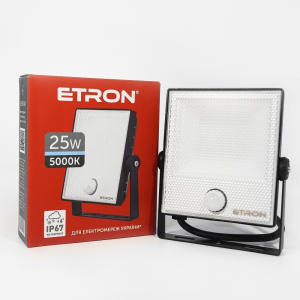 Прожектор светодиодный ETRON Spotlight Power 1-ESP-224 25W 5000K с датчиком движения лучшая модель в Одессе