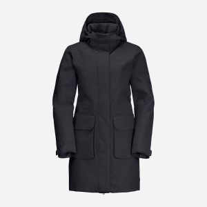 Парка Jack Wolfskin Fierce Wind Parka W 1114201-6000 XS Черная (4060477917368)