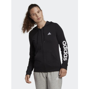 хороша модель Спортивна кофта Adidas W Lin Ft Fz GL0791 XL Black (4064044684097)