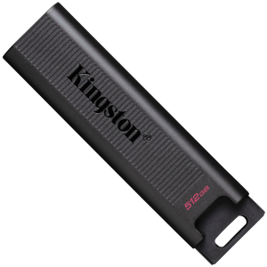 Kingston DataTraveler Max 512 ГБ USB 3.2 Gen 2 Type-C Чорний (DTMAX/512 ГБ) надійний