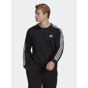 Спортивна кофта Adidas M 3S Ft Swt GK9078 XL Black/White (4064045352063) в Одесі