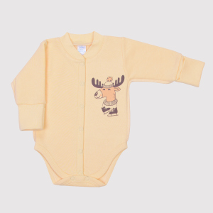 Боди утепленное Baby Veres 102.1-12-0715 Double Cream 56 см Желтое (2000994469898) надежный