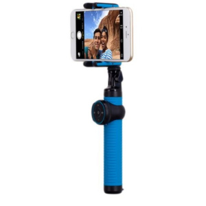 Селфи-монопод Momax Selfie Hero KMS7D NEW Bluetooth Selfie Pod 100cm Blue