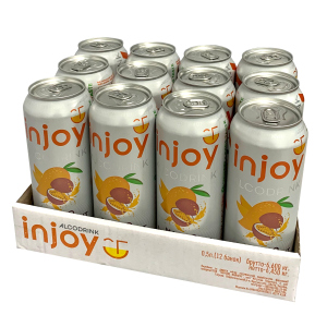 Упаковка слабоалкогольного напитка InJoy Манго Маракуйя 0.5 л х 12 шт 6.7% (4820236720956) краща модель в Одесі